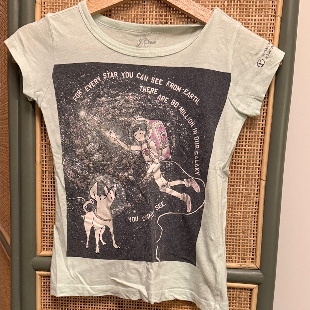 J. Crew for American Museum of Natural History Light Green Space Tee